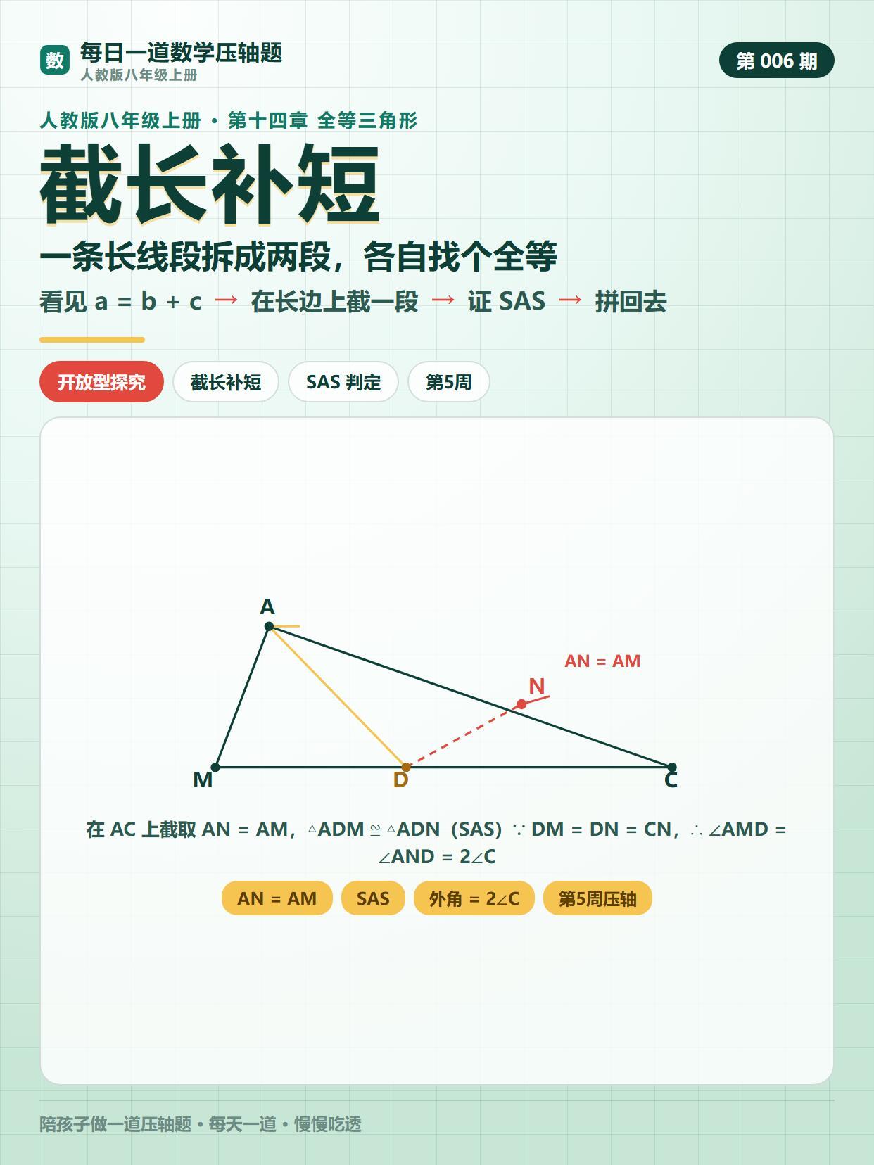 每天一道数学压轴题(人教版八上）第6期