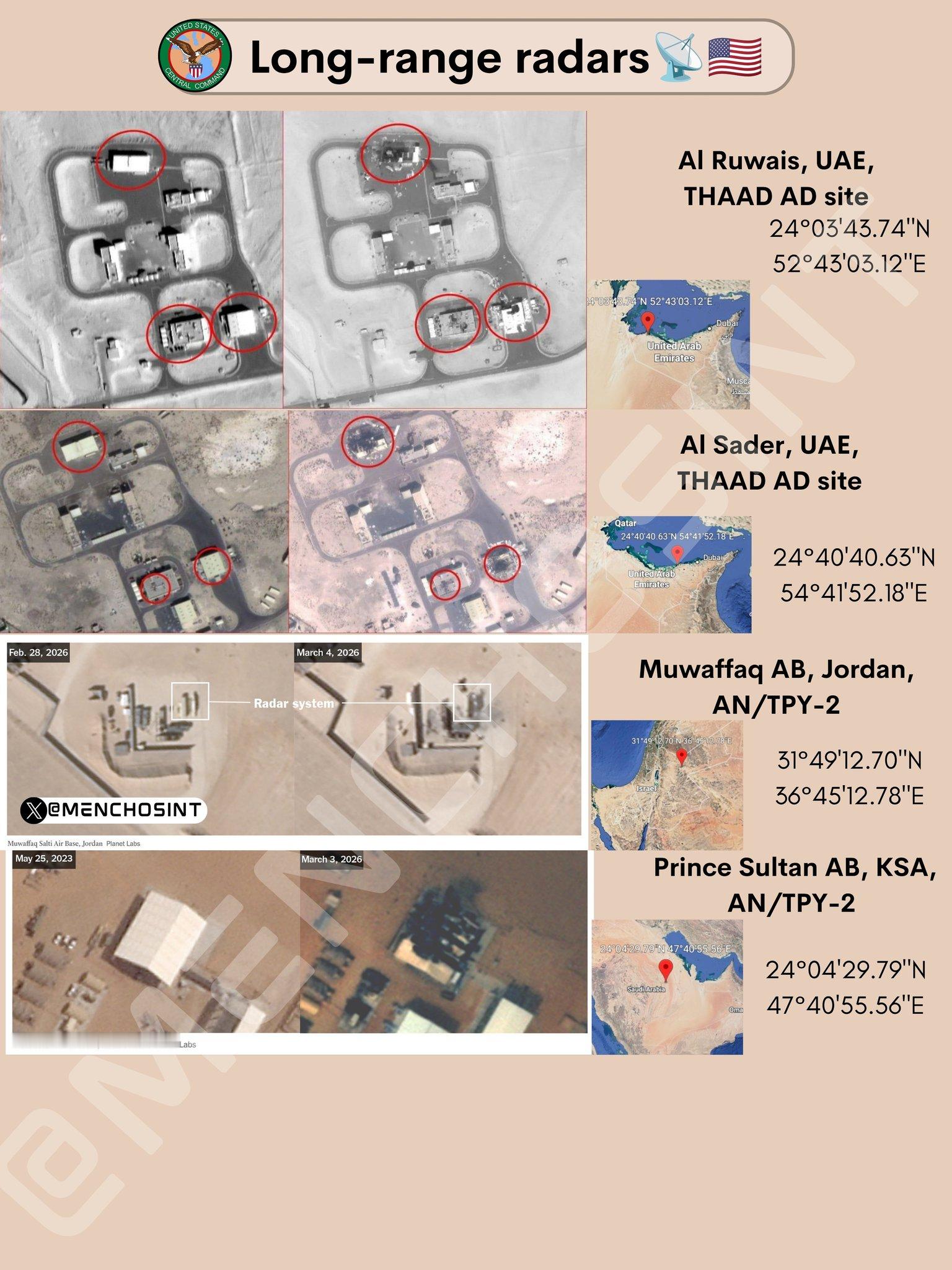 美伊以冲突  美国受到伊朗攻击的军事基地 