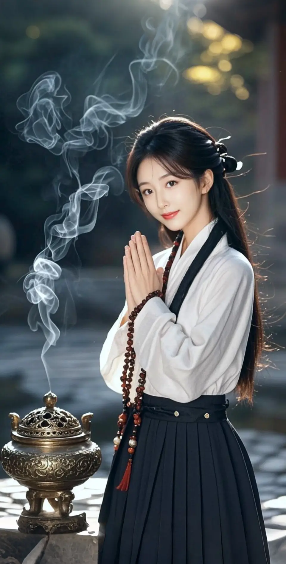 AI扩图 AI祈愿素影
