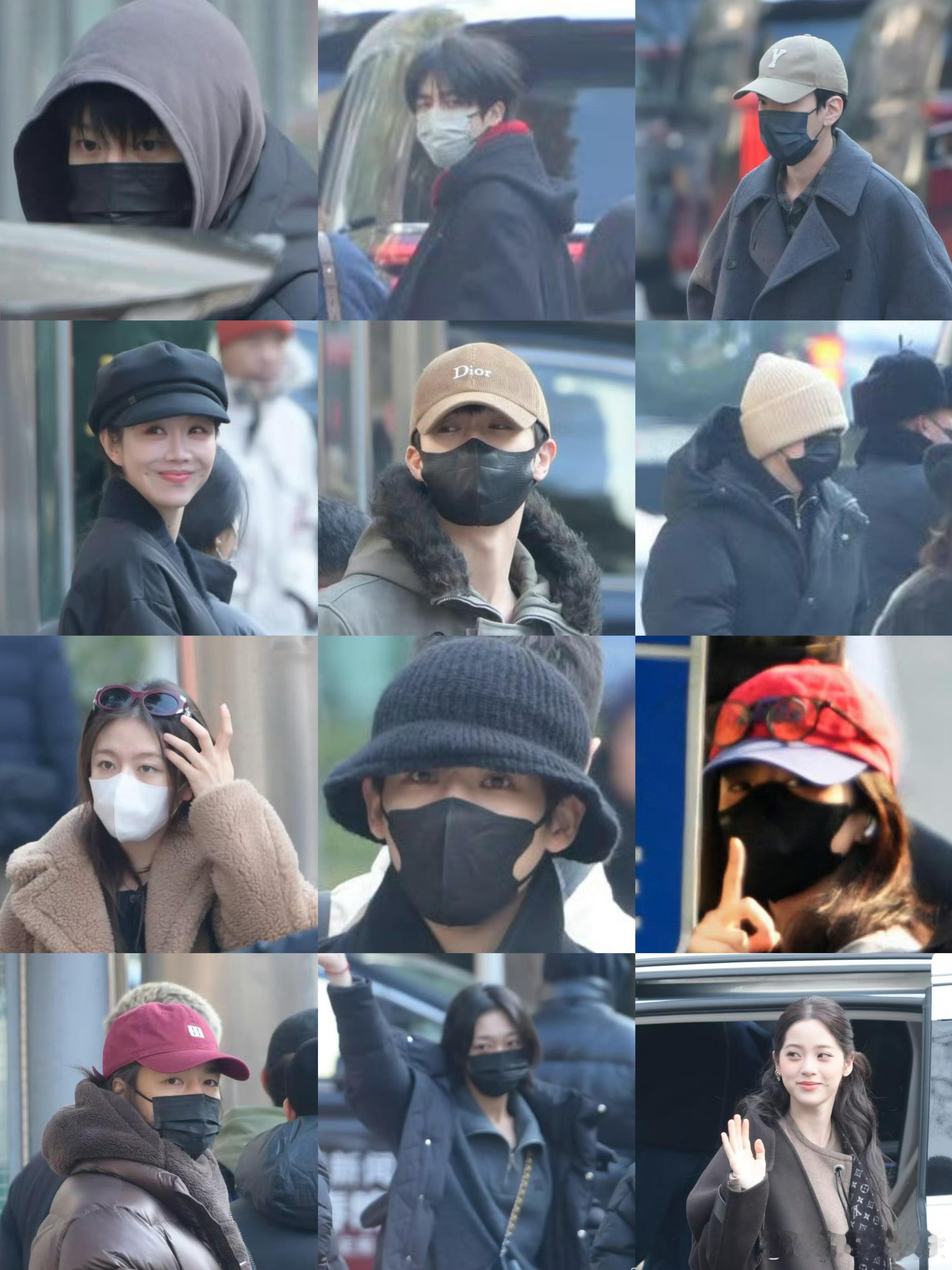 亮相马年春晚第二次联排的明星范丞丞、胡先煦、王安宇、毕雯珺、姜妍、白鹿、李昀锐、