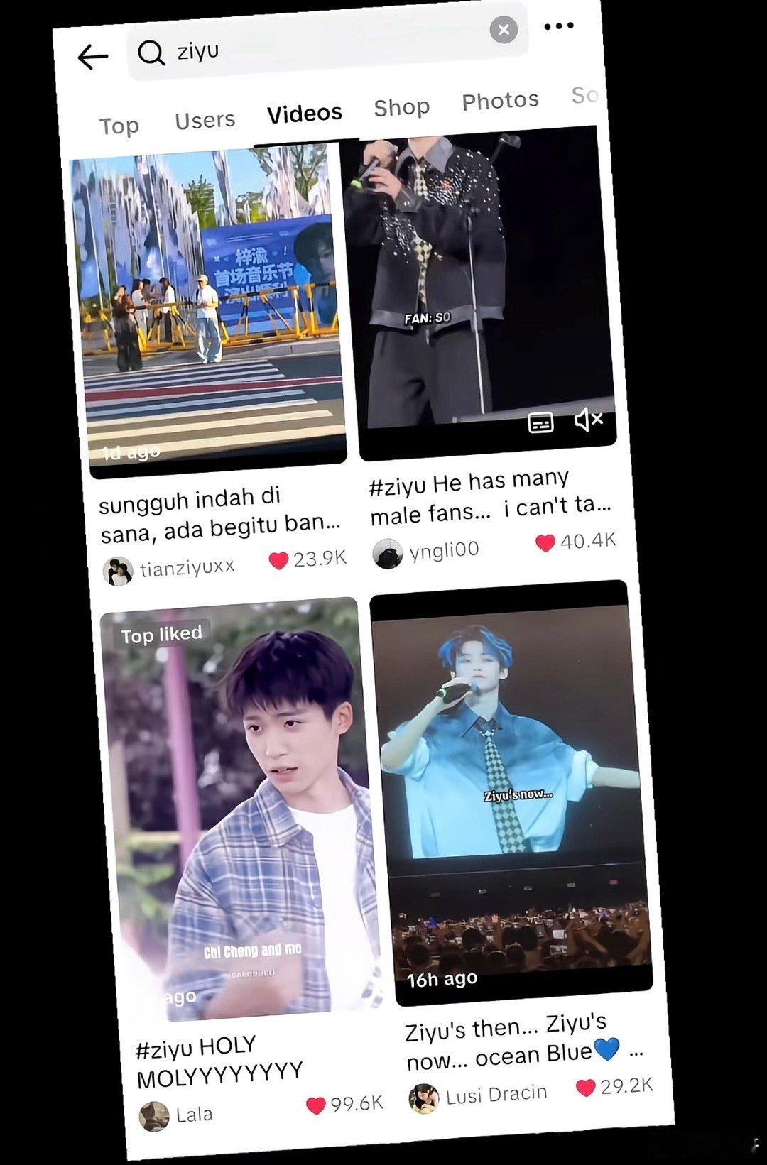 梓渝流量是真的高，去TikTok随便搜一下他的切片点赞量一个比一个离谱，是真的?