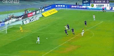 53分钟4-0，国安把津门虎打花了……天津津门虎vs北京国安中超联赛