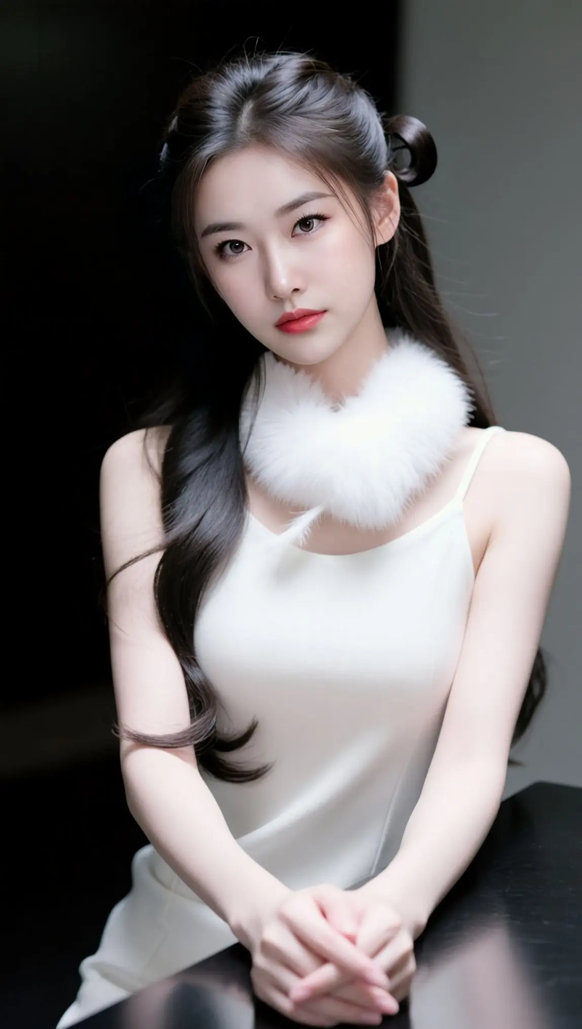 AI毛领优雅照 ai创作