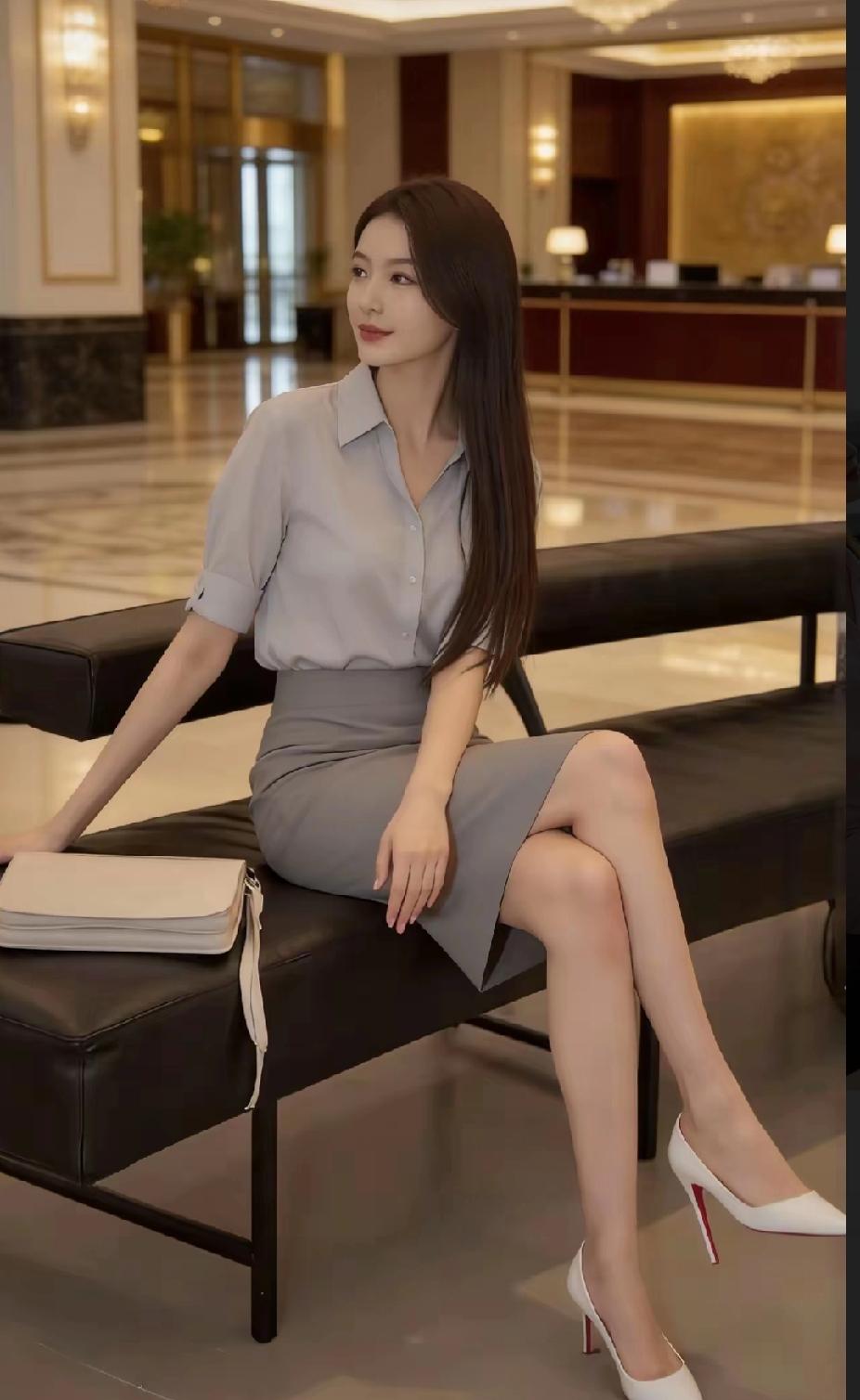 优雅气质，时尚穿搭，商务风范，自信满满。气质职场穿搭