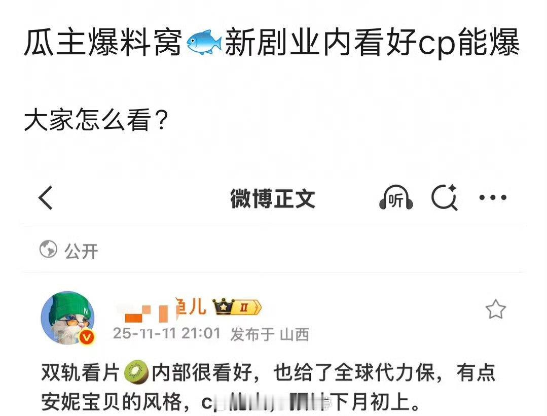 虞书欣何与《双轨》业内看片，看好CP能爆：有点安妮宝贝的风格，爱奇艺内部很看好给