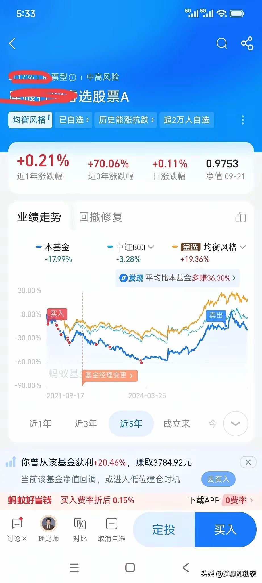 被套四年终于回本赚钱，这位基民的“熬基”经历太真实了

今天刷到一位叫“沉静沐秋