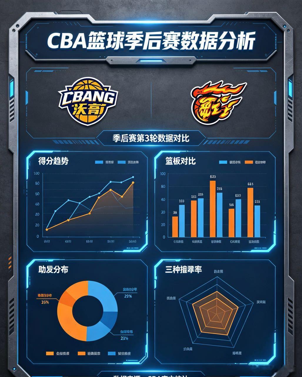 CBA数据 篮球分析季后赛【📊 CBA季后赛大数据：胜负的背后】当我们为广厦队