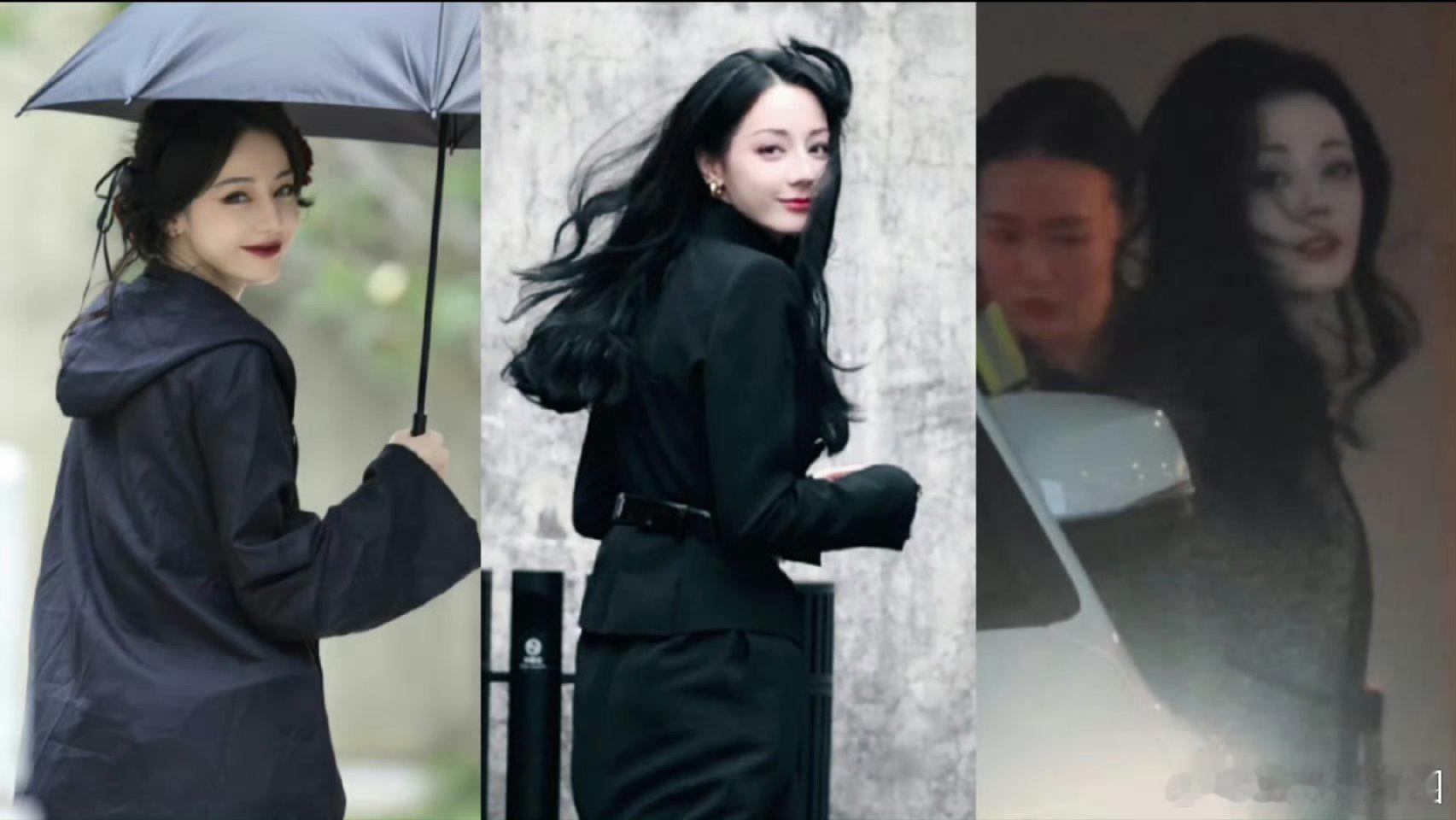 迪丽热巴这回眸三重影谁懂[哇][哇][哇] ​​​