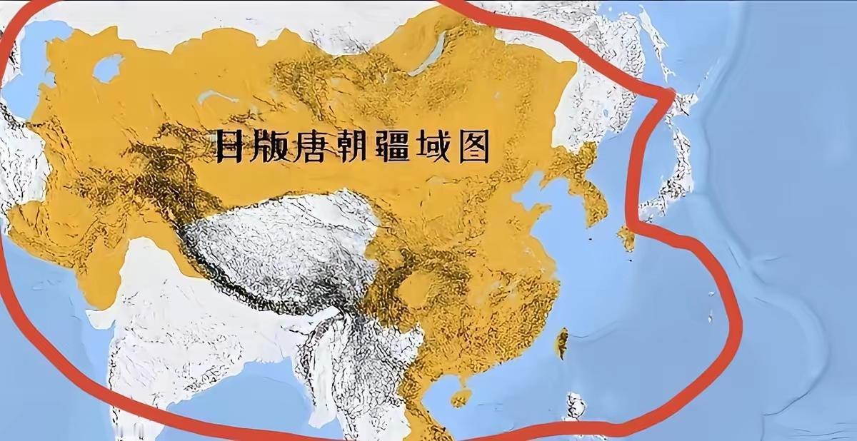 这下日本人自己都承认了！

一张日本绘制的大唐地图——东起九州岛西到里海，北越贝