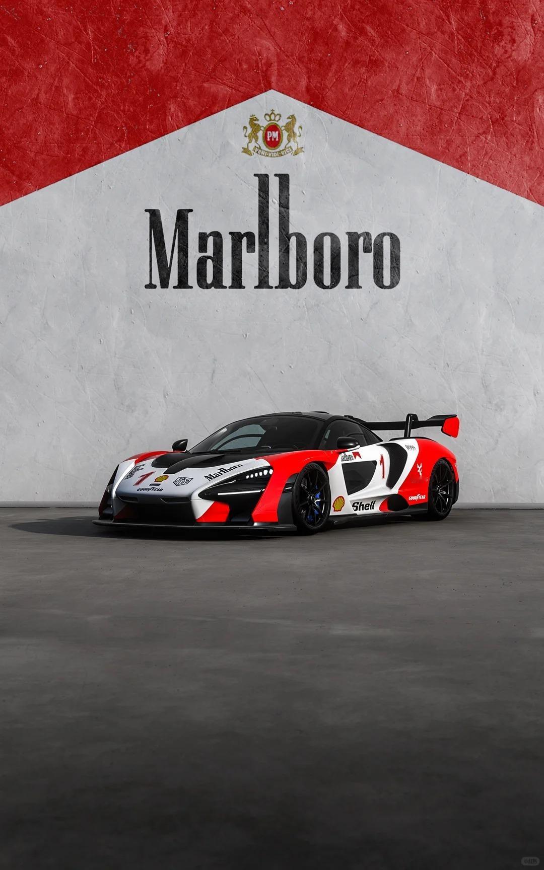 McLaren Senna & Marlboro，双厨狂喜了属于车的新衣