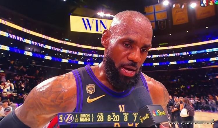 詹姆斯：我知道火箭会带着绝望感打G2，所以我们比他们更拼命！

湖人主场101-