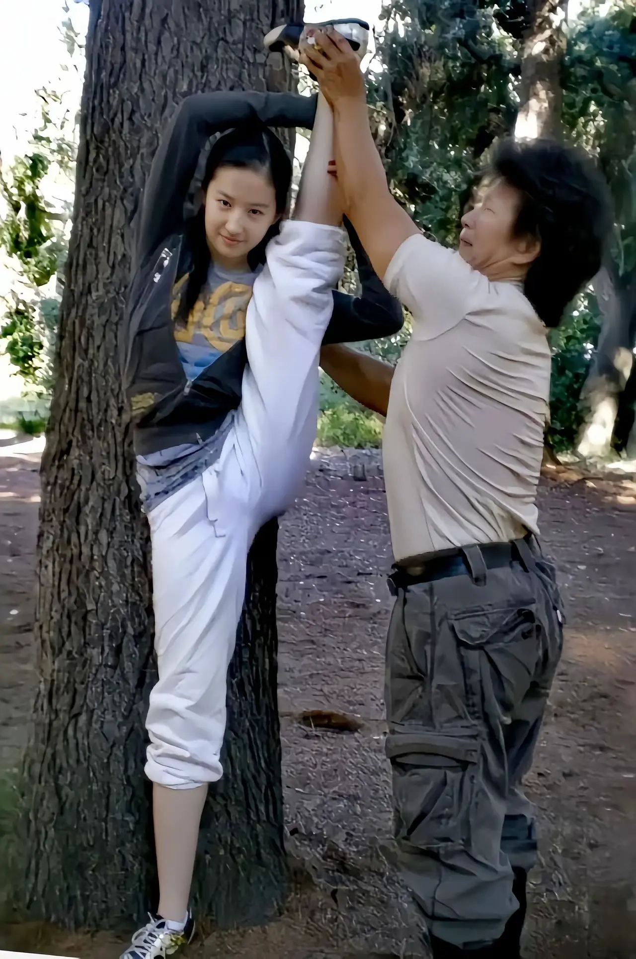 没想到刘亦菲还有功夫基础，难怪能演花木兰 