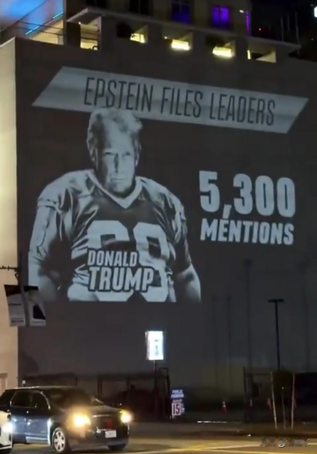 在美国拉斯维加斯，他们正在表彰在“恋童癖”上（根据杰弗里·爱泼斯坦材料中提及次数