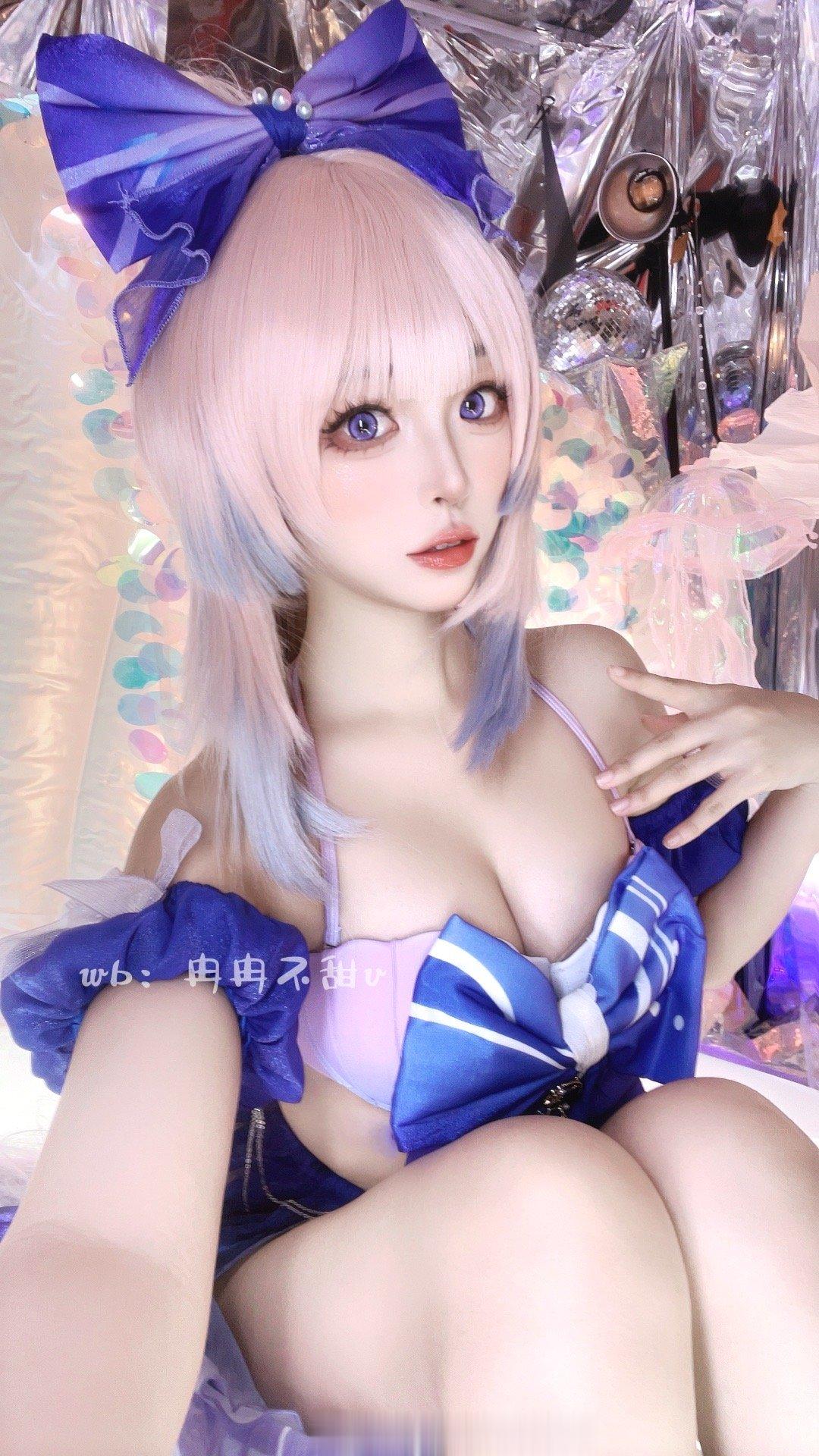 #原神[超话]##原神##二次元游戏整活# 早上好呀～今天有心海陪你哦💜💙（