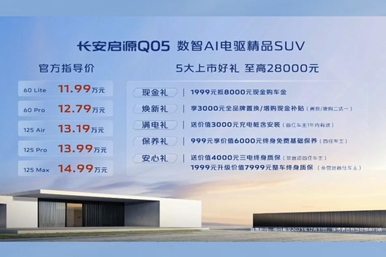从现在新能源新车的发布价格来看，未来油电同价的趋势是越来越明显了
长安启源Q50