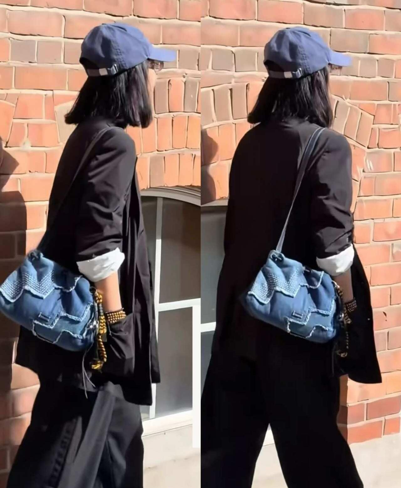 周迅是真爱这个牌子的包啊
背了好几次了
这回在多伦多被偶遇也是背了它家的层蓝百纳