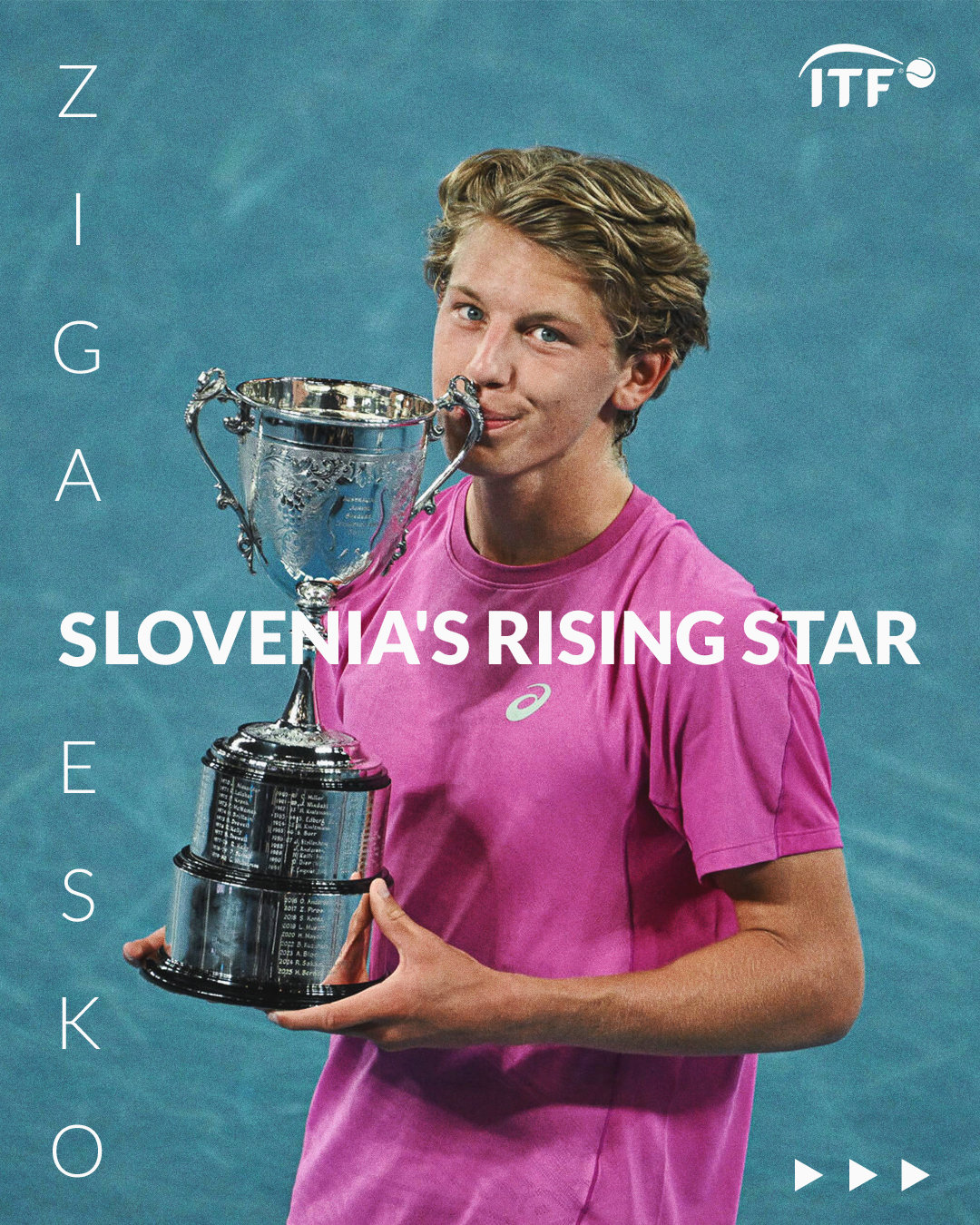 斯洛文尼亚历史性一刻🇸🇮舍什科首位赢得青少年大满贯男单冠军的斯洛文尼亚选手?