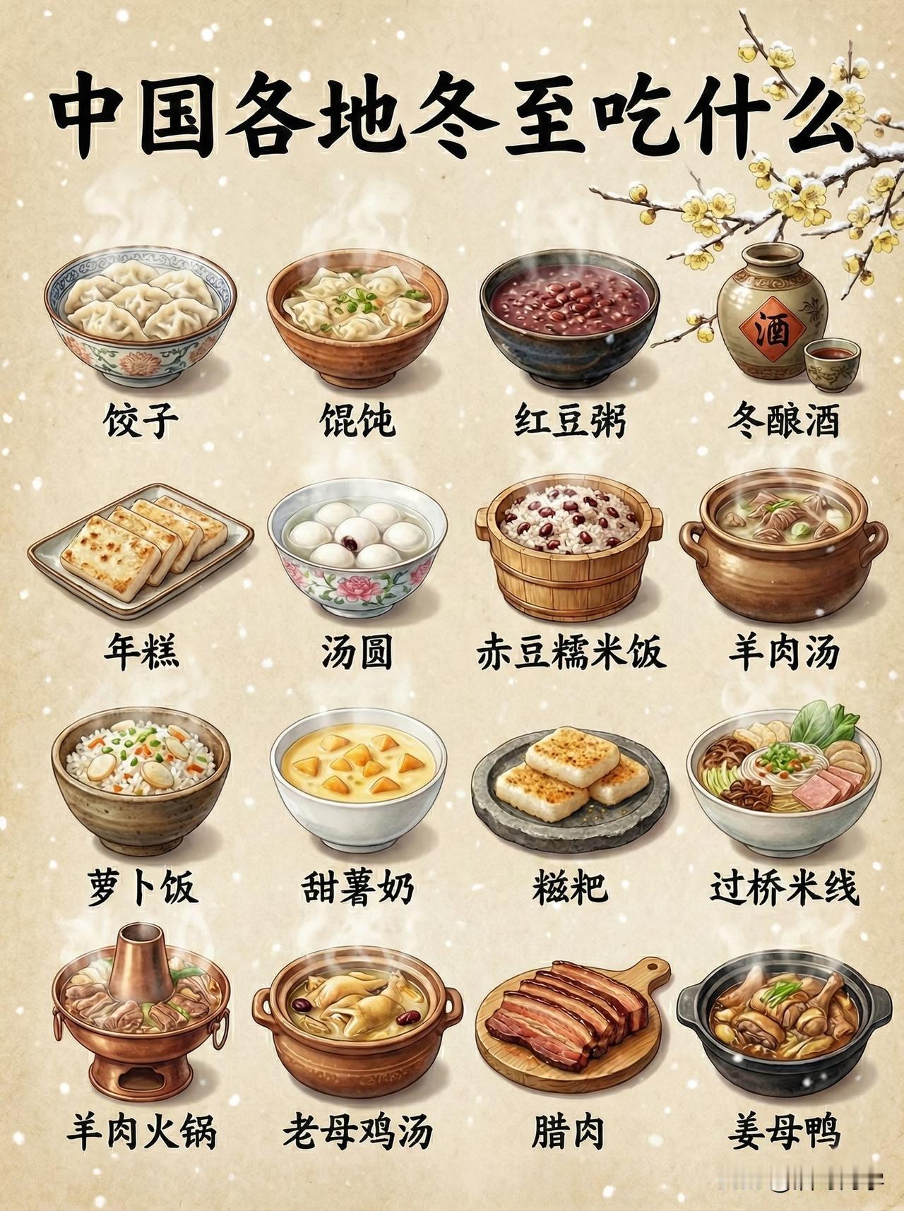 冬至你们那边通常都吃什么呢？
我只知道在冬至这一天，北方的城市都会吃饺子。而南方