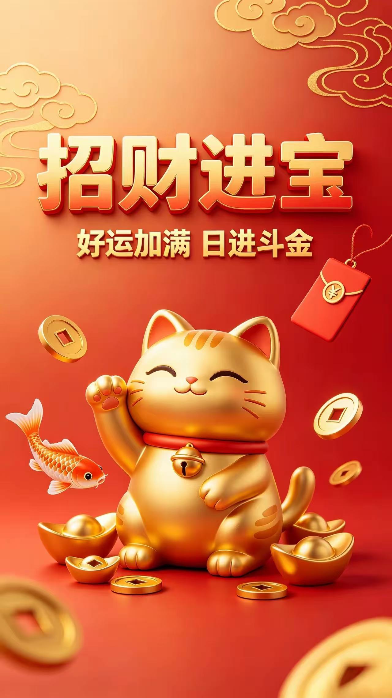 好运加满，日进斗金 