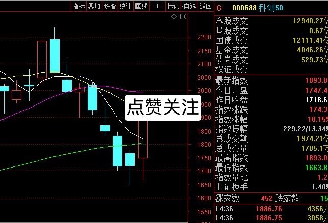 科创板今天波动大，早上跌3个点，下午涨10个点 