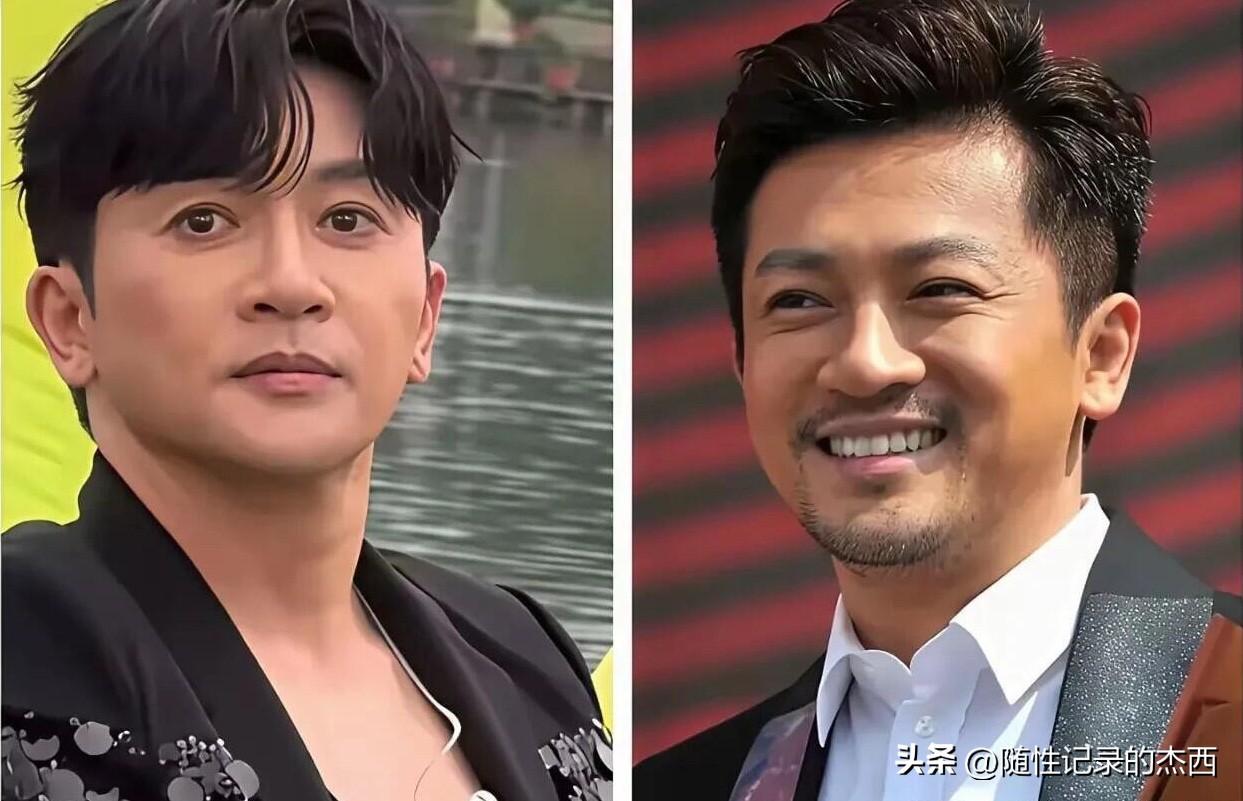 留着小胡须的苏有朋充满着男性的魅力，是阳刚的帅，即使皮肤没有那么白皙，英俊硬朗，