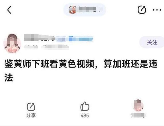 鉴黄师下班看黄色视频，算加班还是违法？#埋头加班苦了肝#