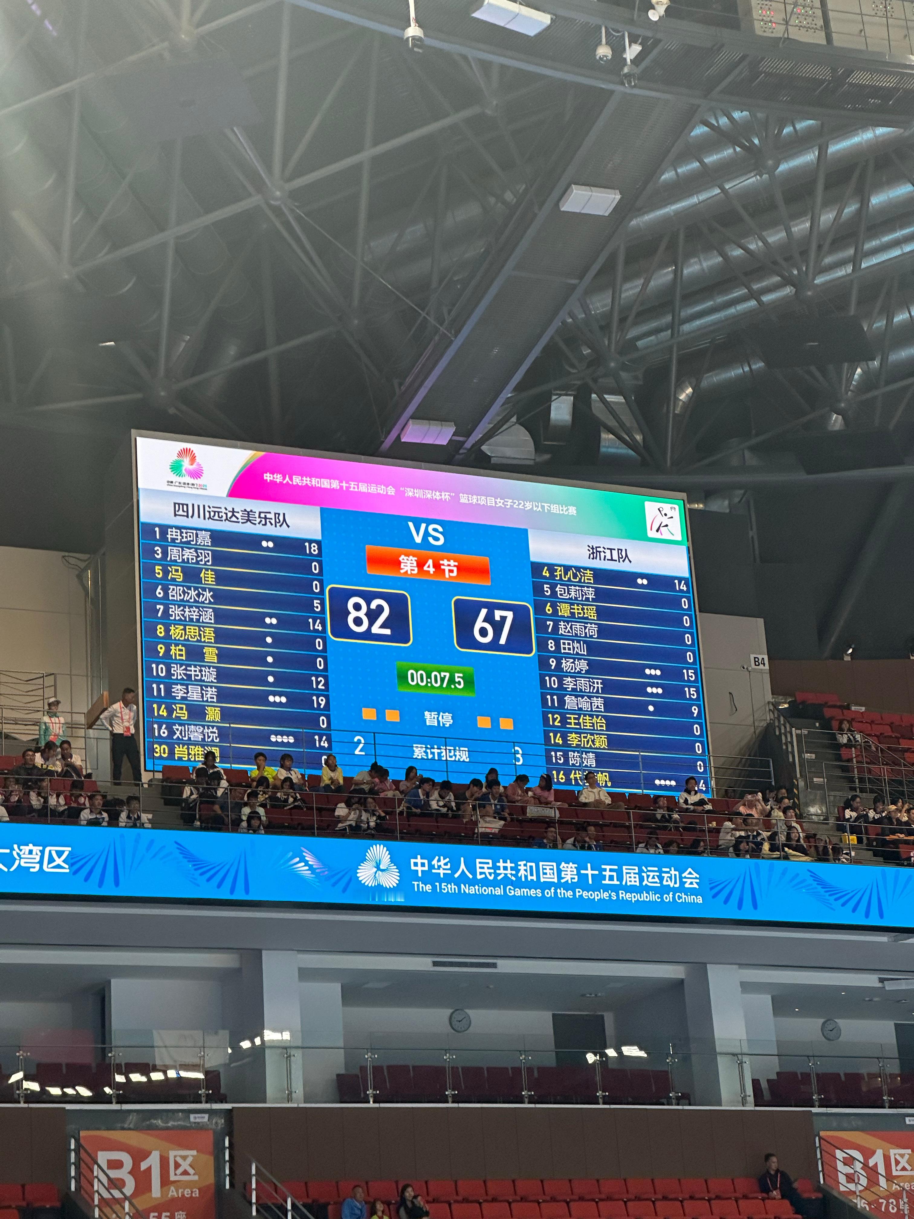 【四川U22女篮夺得全运会金牌！】在刚刚结束的 U22组别决赛中，四川队82-6