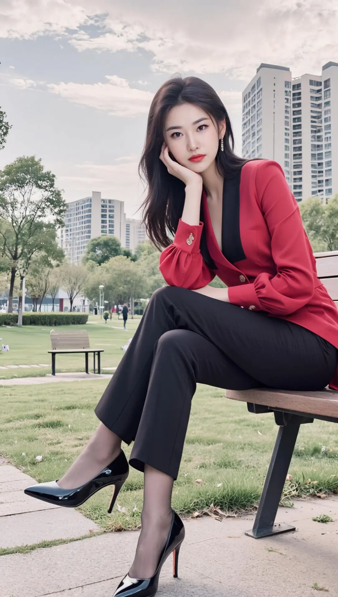 AI都市红装照 随变ai随便玩