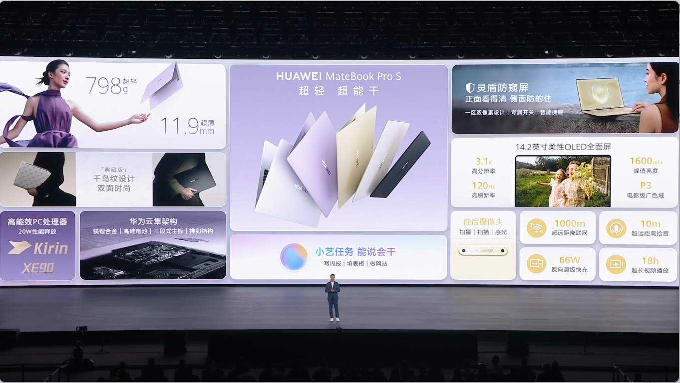 超超薄本MateBook Pro S的价格还可以。 