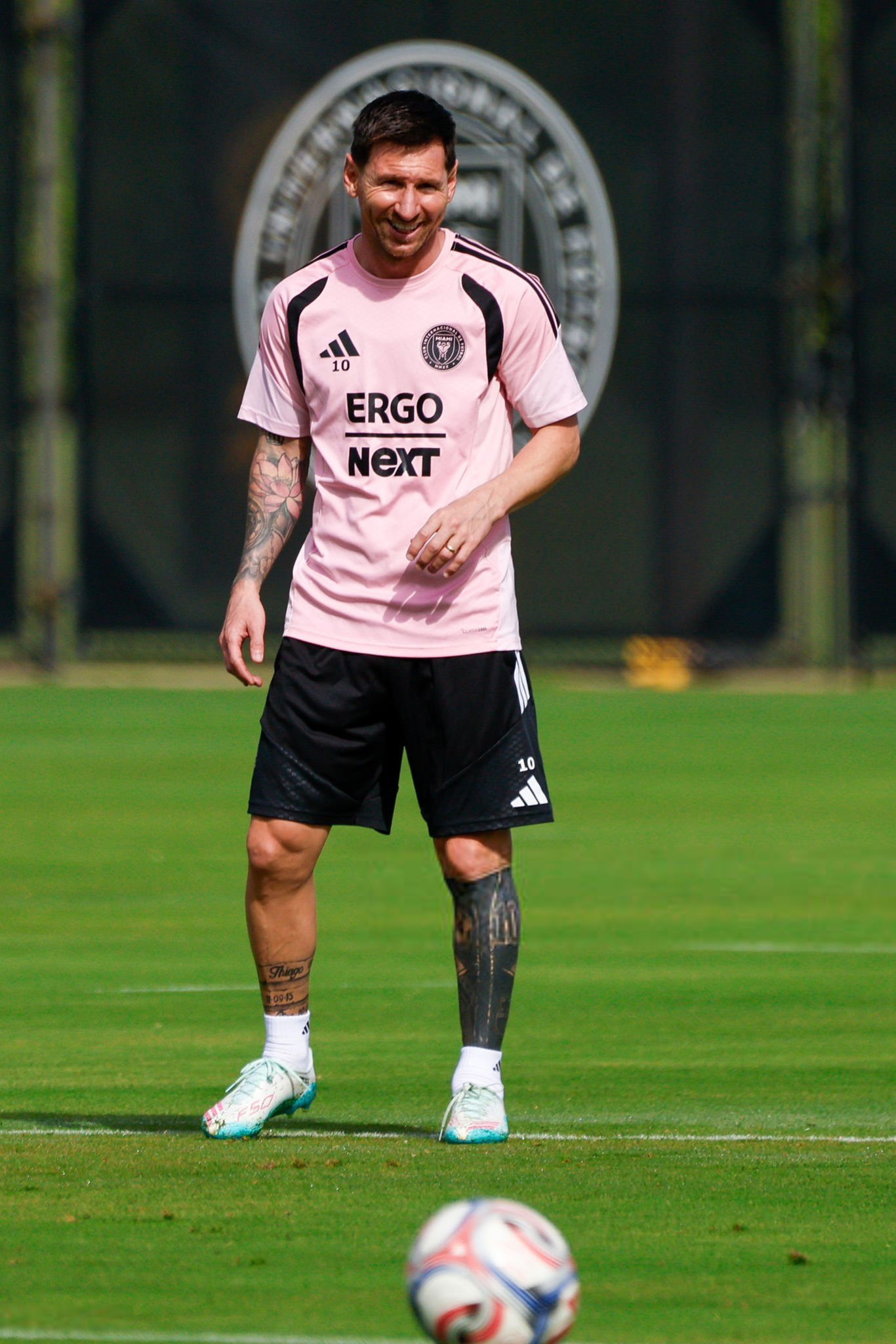 【今日训练】🔥备战明日美职联第二轮奥兰多城vs迈阿密国际梅西迈阿密国际