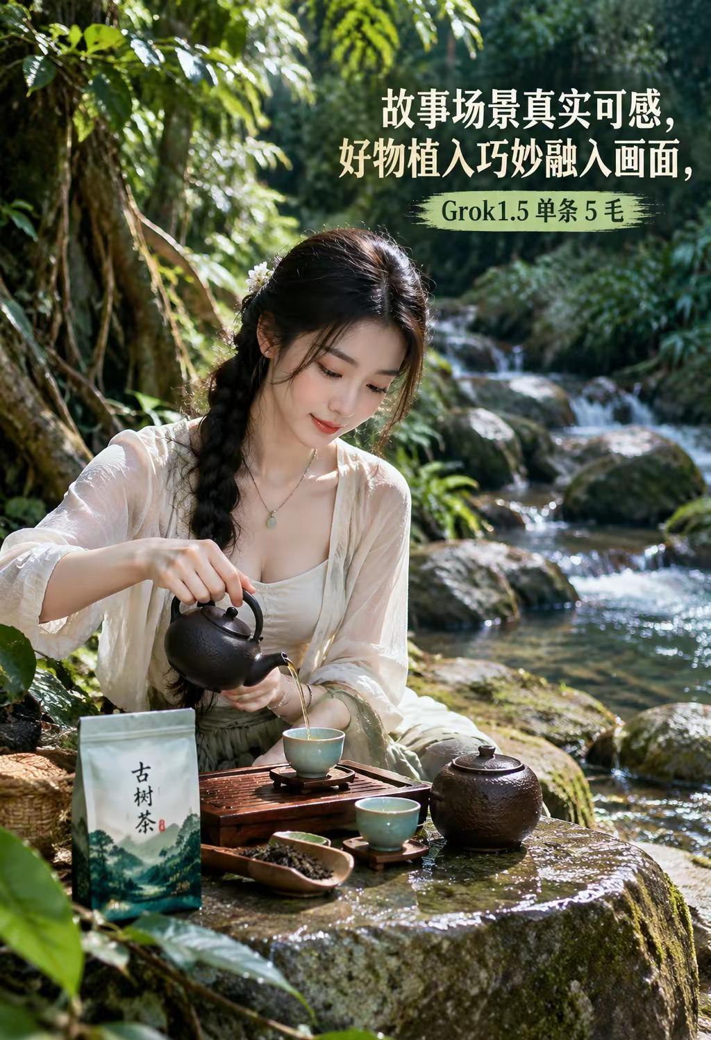 Grok1.5 生成视频单条5毛。故事场景真实可感，好物植入巧妙融入画面，马斯克