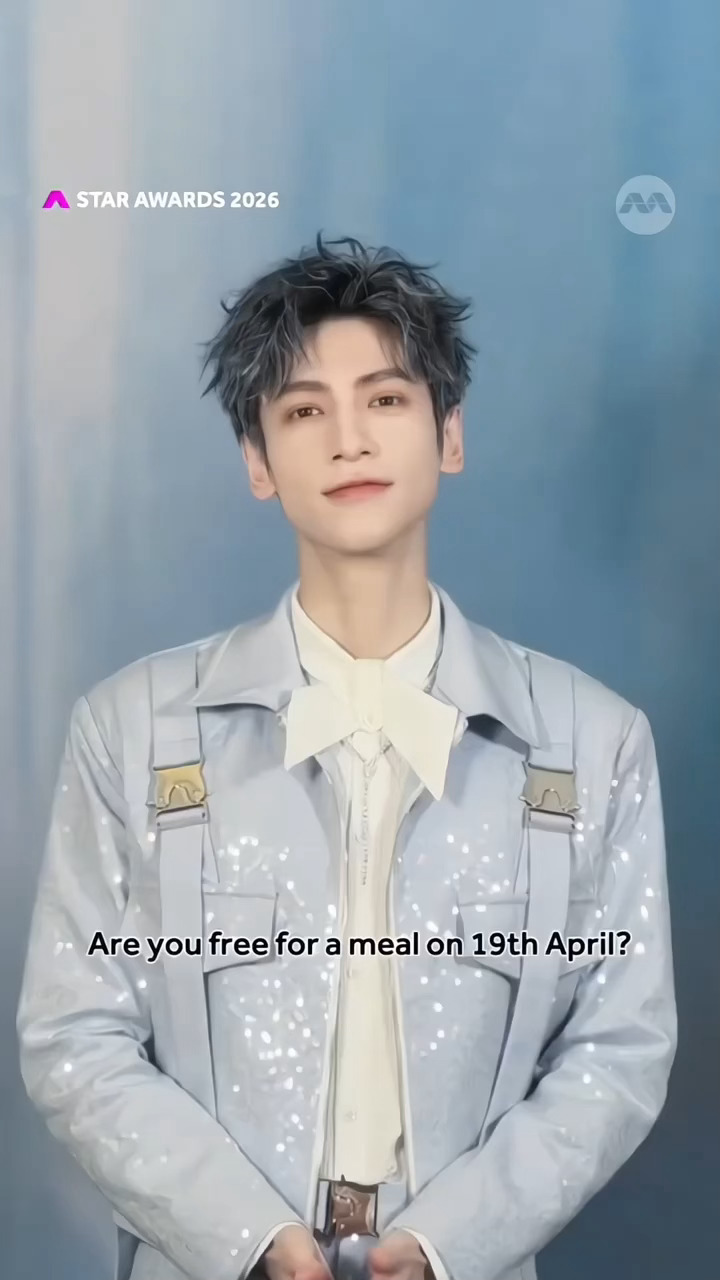 罗云熙新ID物料4.19有很重要的事情参与4.19要去新加坡参加红星大奖，不见不