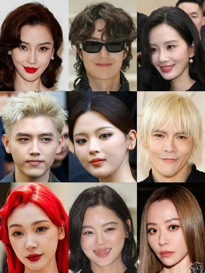 刘诗诗 Angelababy 王一博 辛芷蕾 陈飞宇 杨超越 张靓颖 易梦玲 向