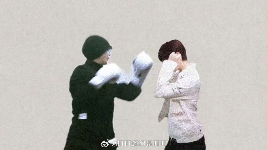 成毅为新剧练习拳击我的同担脑洞大开太可爱了成毅别打傅诗淇呀 