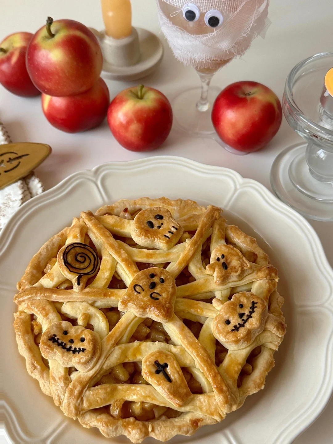 万圣节🕸️肉桂苹果派🥧