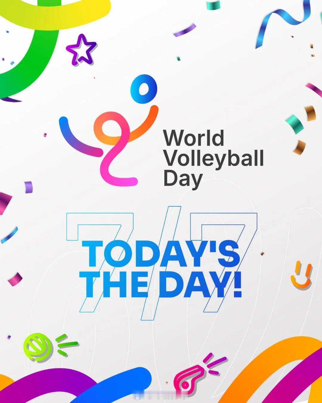 2025年7月7日：今天是首个世界排球日🏐🌍🎉！ ​​​