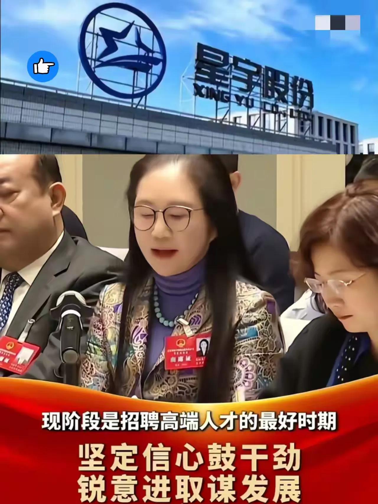 星宇老板周晓萍还是人大代表。可笑不？这样的人成了人大代表！人大是制定法律法规的地