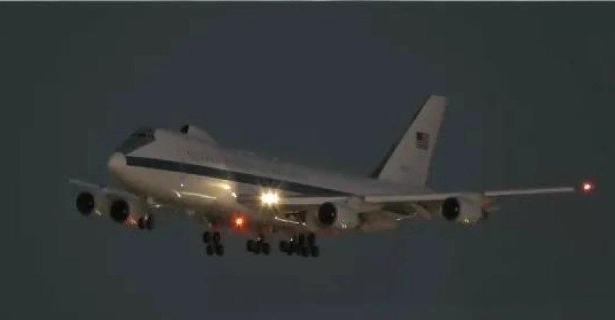 美军“末日飞机”罕见现身洛杉矶机场引猜测，五角大楼证实：赫格塞思当时在机上网页链