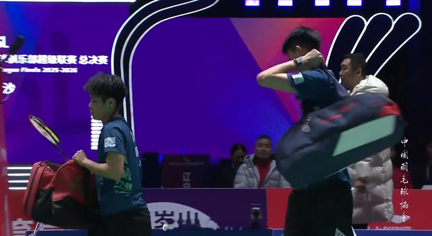 羽超总决赛荣耀湘约羽超联赛 辽宁极兔 1-1 厦门银行 男双 任翔宇 谢浩南 1