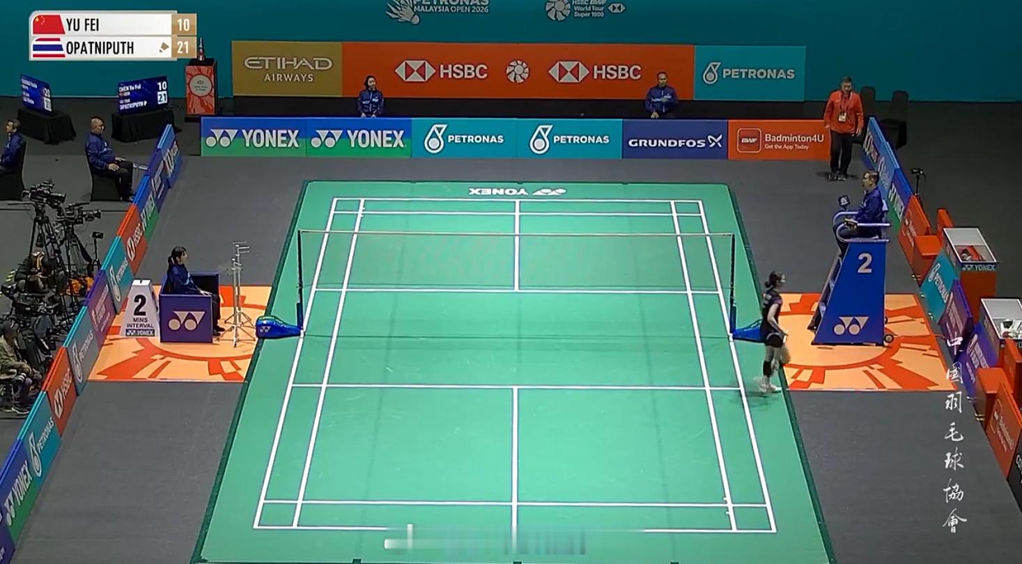 女单 1/16赛陈雨菲(4) 10-21 碧查梦加油加油2026年马来西亚羽毛球