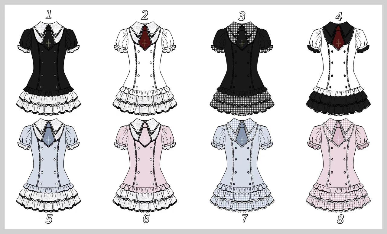 稿件图透 | 八色战队。依旧是夏款！做了八个配色，宝宝们更喜欢哪个配色，人气高的