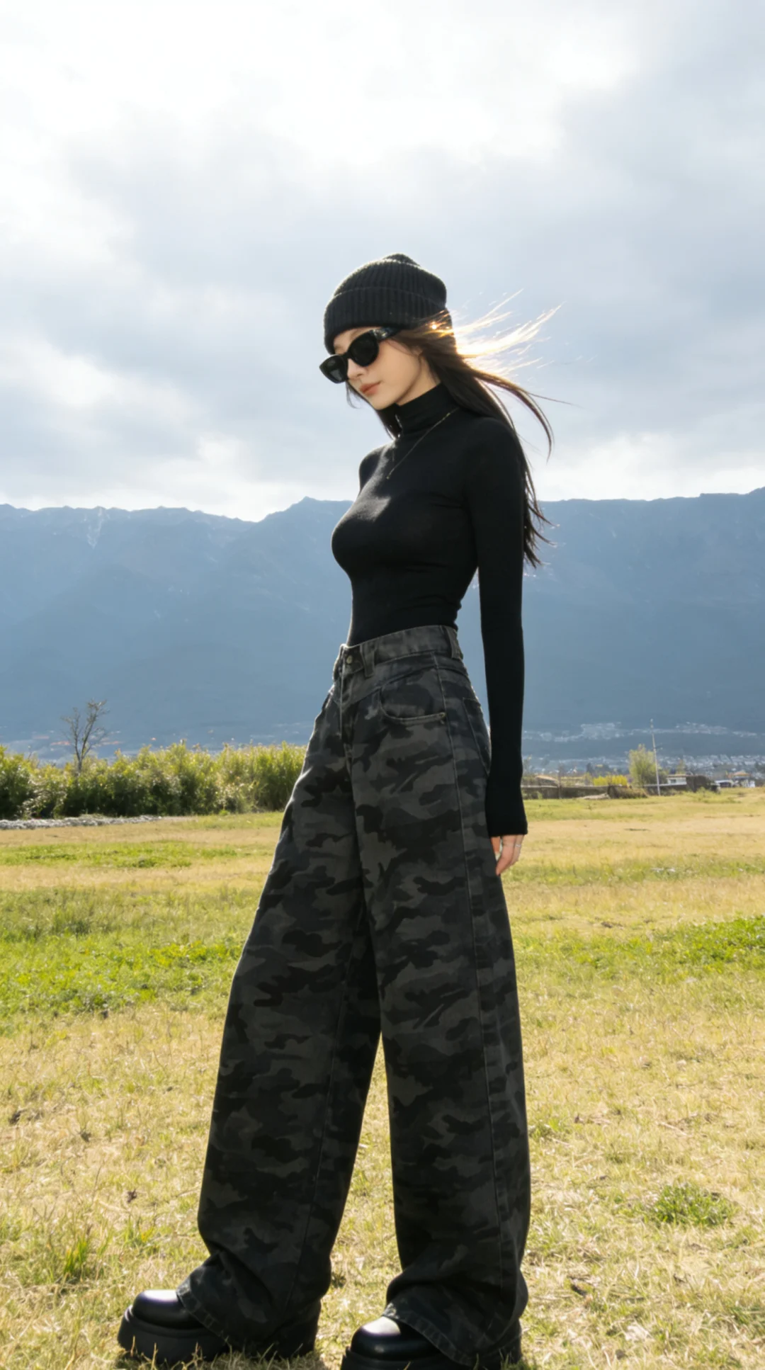 谁懂！迷彩裤的硬核感～