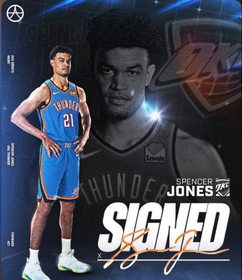 一笔令人震撼的NBA账单！雷霆为斯潘塞·琼斯送上2年1200万合同，单赛季600