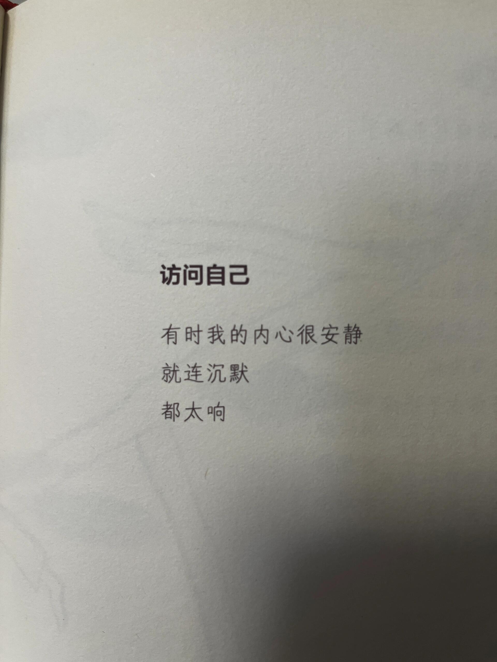 有时我的内心很安静，就连沉默，都太响 