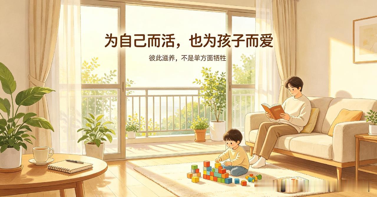 你是为自己而活，还是为孩子而活人这一生，从来不是二选一的单选题。不必极端割裂，要