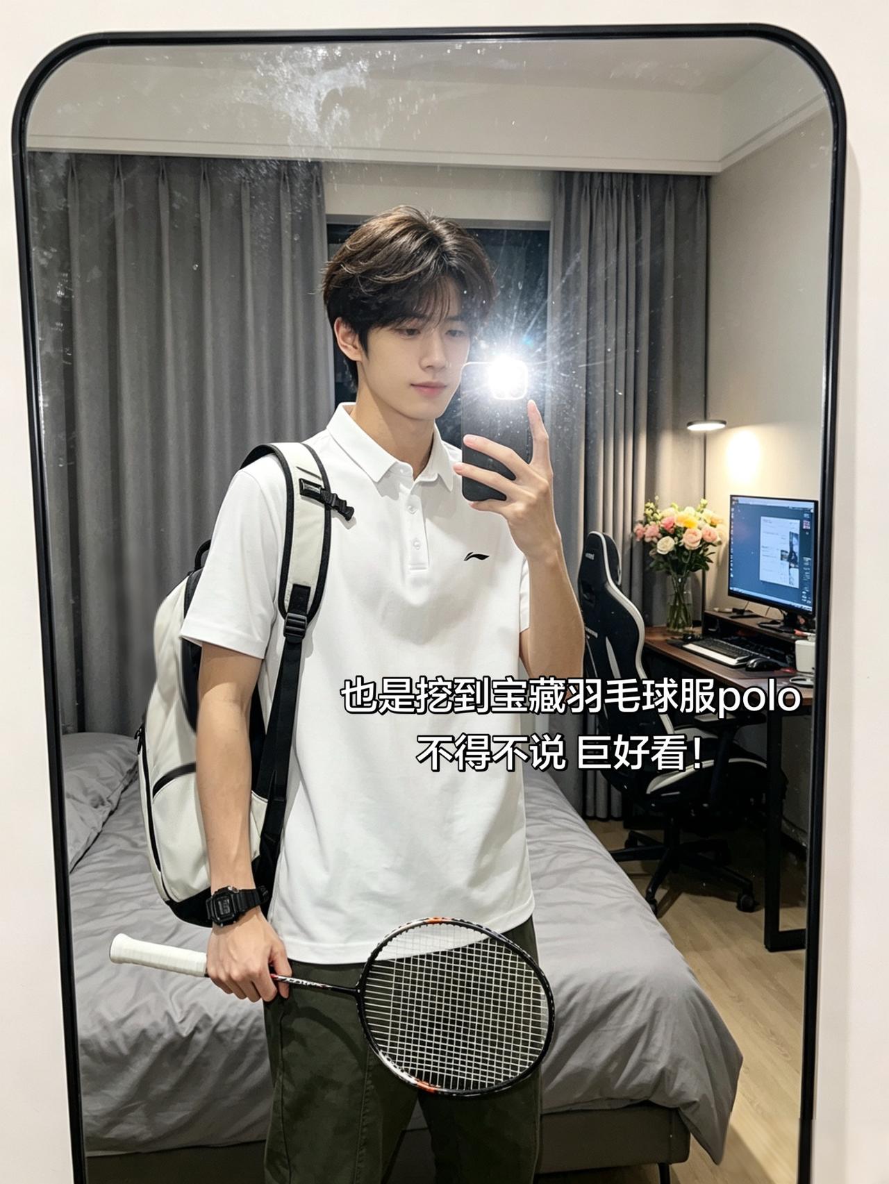 也是挖到宝藏羽毛球服polo
不得不说 巨好看！
