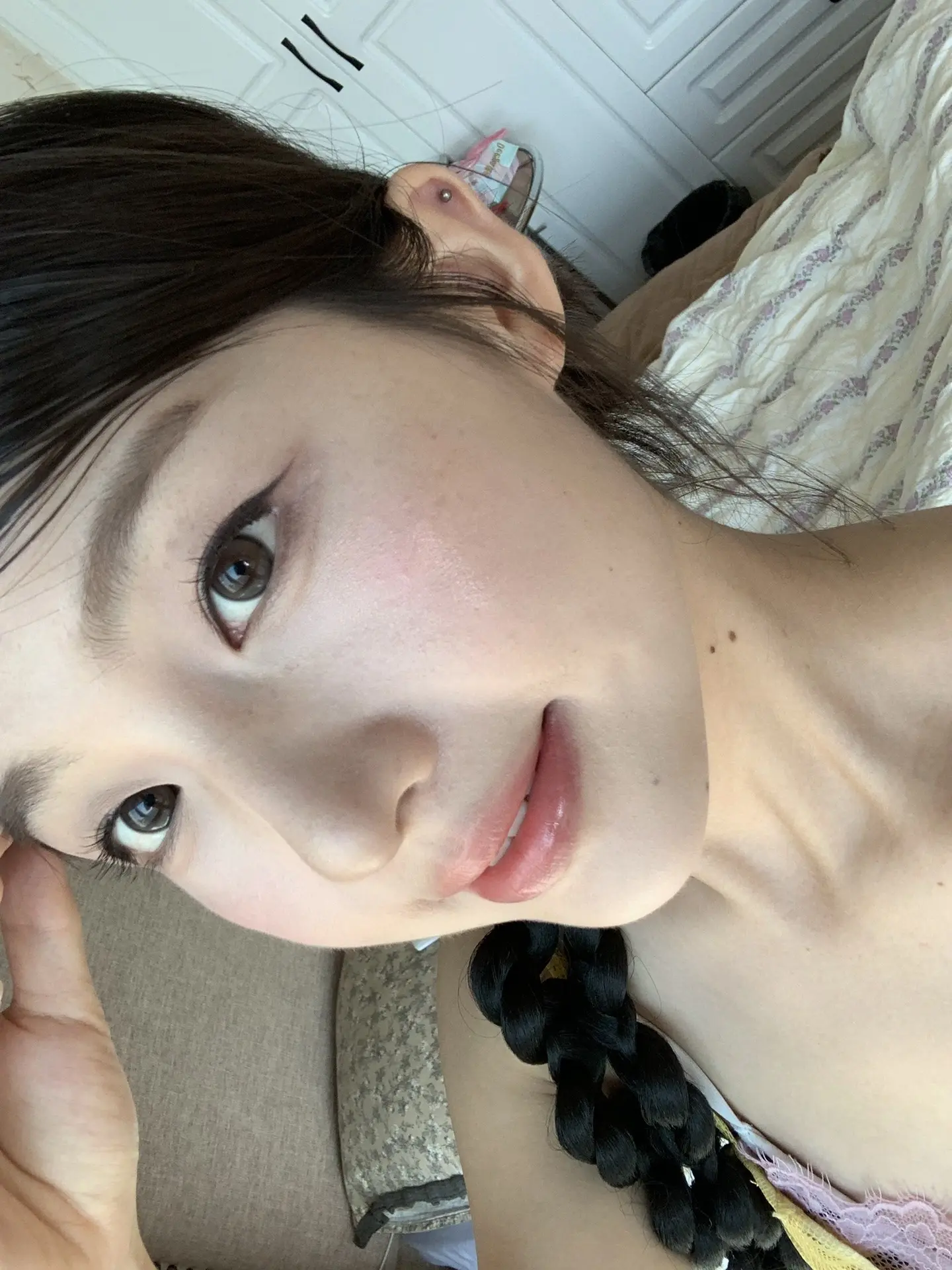 周五学的韩妆 思密达
