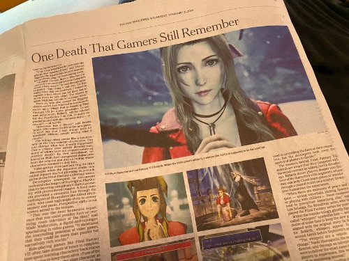 玩家铭记的一次死亡 《最终幻想7重生》登纽约时报