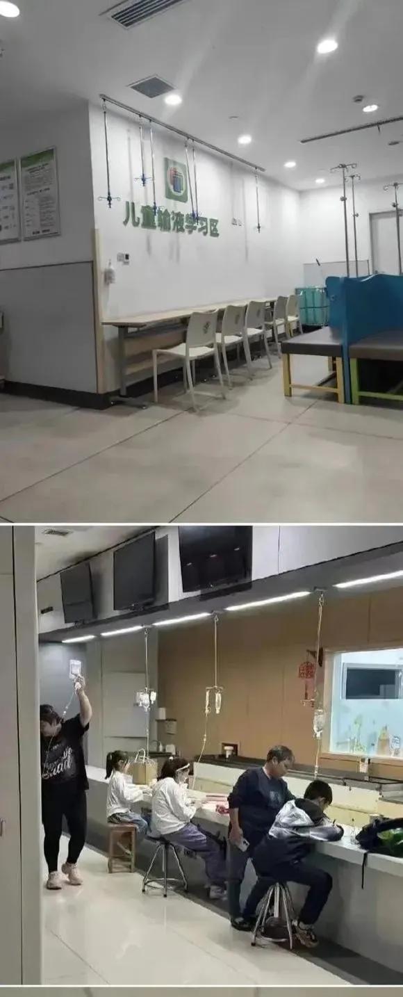儿童输液学习区…
现在鸡娃都这样了