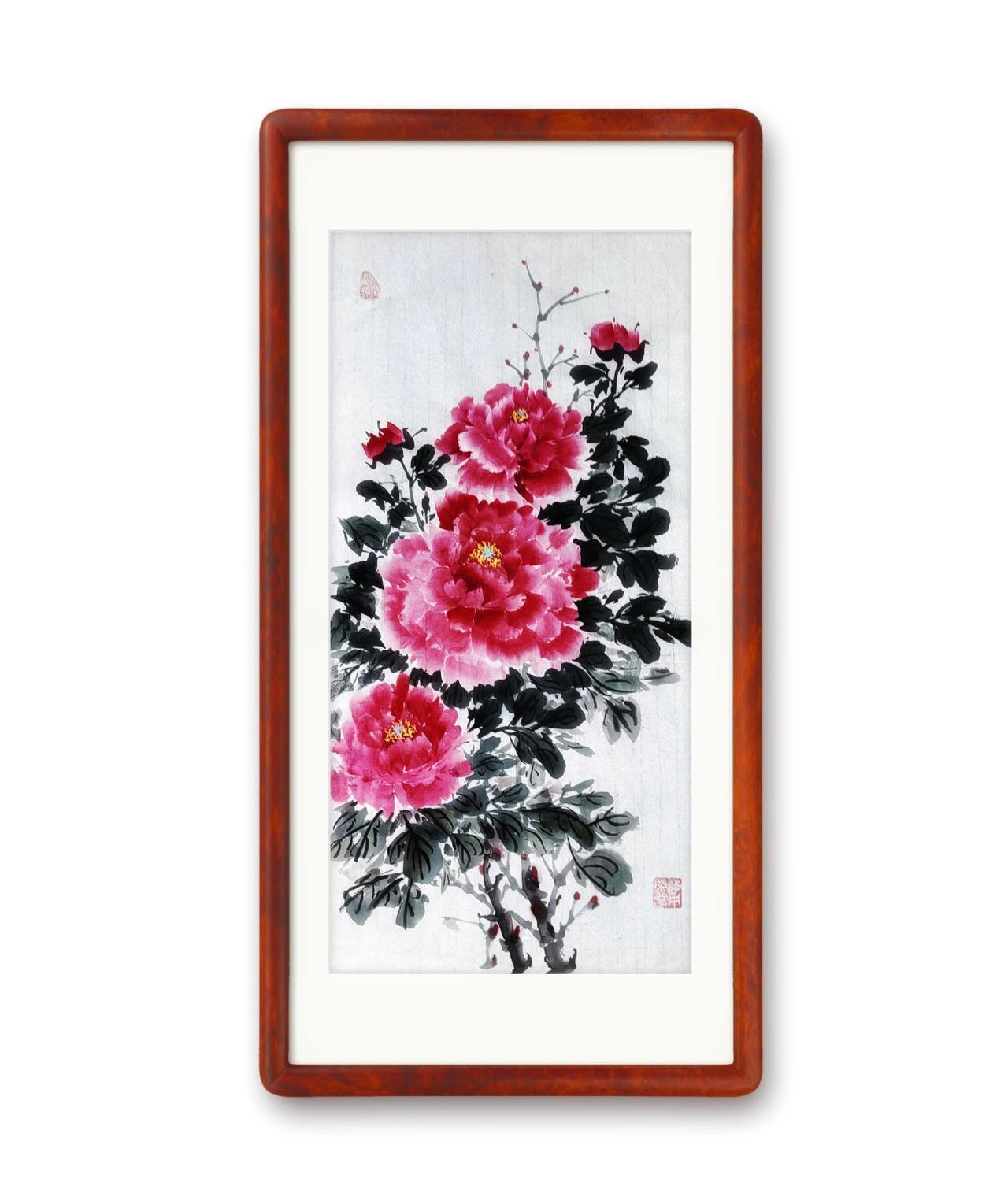 牡丹花儿朵朵开 内容启发搜索 国画也抖音 国画牡丹花手绘画法